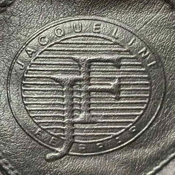 Jacqueline Ferrar Ladies Vintage Black Fabric Block Heels with Rhinestone Accent - Picture 12 of 13